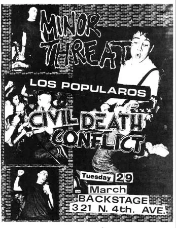 minor threat poster